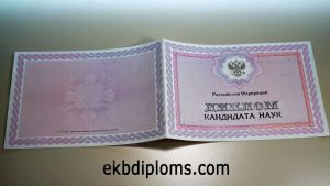 Диплом кандидата наук 2013 года